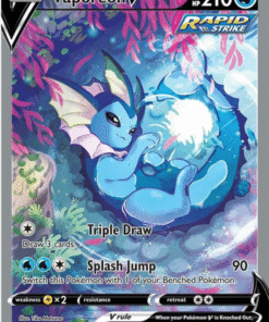 2021 Pokémon Sword & Shield Vaporeon V SWSH181 Holo Black Star Promo NM
